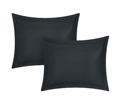 Chino Black Sham Dorm Supplies College Supplies Dorm Necessities Must Have Dorm Items