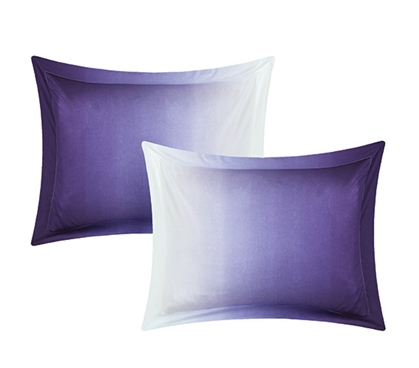 Ombre Purple Sham Twin XL Bedding Dorm Necessities College Supplies