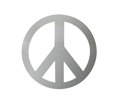 Non-Glass Mirror - Peace Sign Mirror - Peel N Stick - Decorate Your Dorm