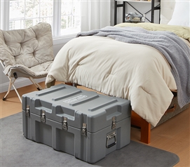 The Iron Brick Trunk - STRONGEST College Trunk - Gray