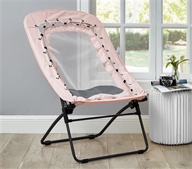 Inexpensive Dorm Chair Mesh Folding Chair Pastel Pink Dorm Decor Ideas College Supplies Checklist