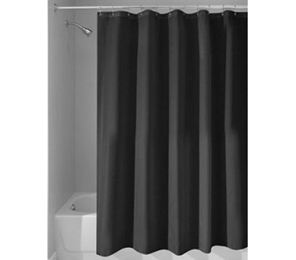 Black College Shower Curtain Or Liner Dorm Necessities Dorm Room Decor