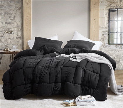High Quality Dorm Bedding Extra Long Twin Comforter Black Blanket College Supplies Checklist