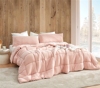 Summertime - Coma Inducer Oversized Full Comforter - Vintage Pink