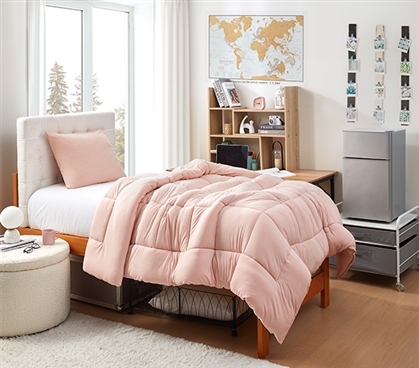 Pink Aesthetic Dorm Room Decor Preppy College Apartment Essentials Extra Long Twin Comforter