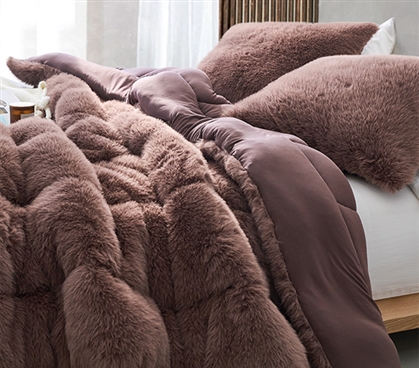 Messy Hair Day - Coma Inducer Twin XL Comforter - Chocolate Taupe