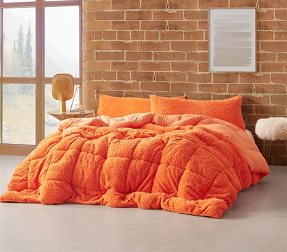 Dreamsicle Creamsicle - Coma InducerÂ® Full Comforter - Orange Peel