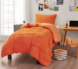 Dreamsicle Creamsicle - Coma Inducer Twin XL Comforter - Orange Peel