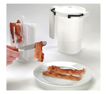 Simple To Use - Wow Bacon - Microwave Bacon Cooker - Great For Bacon Lovers