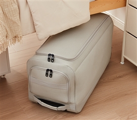 Gomie - Duffle Trunk with Wheels - Taupe Gray