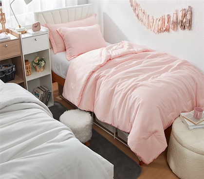 Dorm Haul - Cozy Twin XL College Comforter - Heavenly Pink