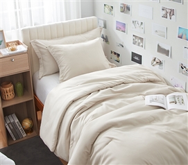 Dorm Haul - Cozy Twin XL College Comforter - Oat Milk