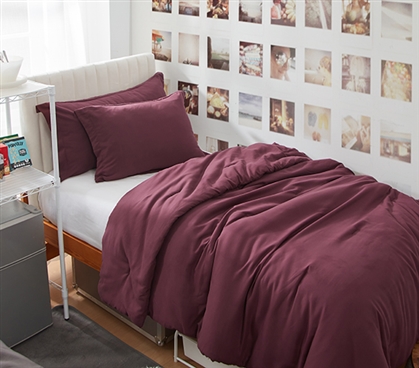 Dorm Haul - Cozy Twin XL College Comforter - Windsor Wine