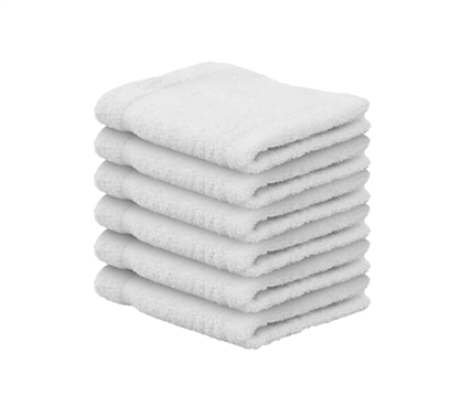 Wash Cloths 6 Pack White - Essence Collection