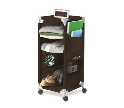 The Dorm Swivel Storage Cart - Black - Dorm Room Organization