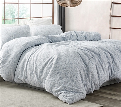 Textured Jacquard Dorm Duvet Cover Machine Washable Twin XL College Bedding Essentials