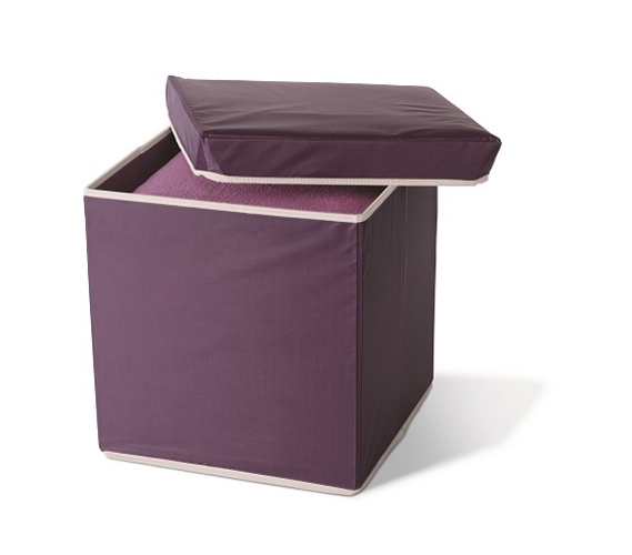 Storage Ottoman - Eggplant College Products Must Have Supplies For Dorms  College Shopping Essentials Dorm Stuff