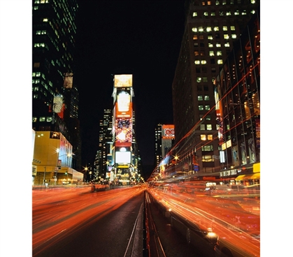 Speed of Life Times Square Wall Art - Peel N Stick Item For College Students