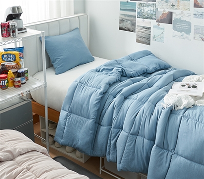 Beachfront Avenue - Coma Inducer Twin XL Cooling Comforter - Smoke Blue