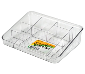 8-Section Clear Drawer Organizer