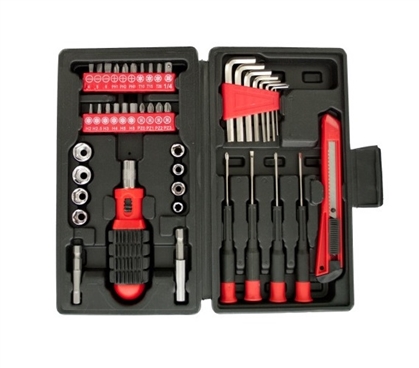 44 Piece Compact Tool Set in Storage Case