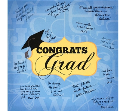 Canvas Kudos - Signable Wall Canvas - Graduation Plaque Design