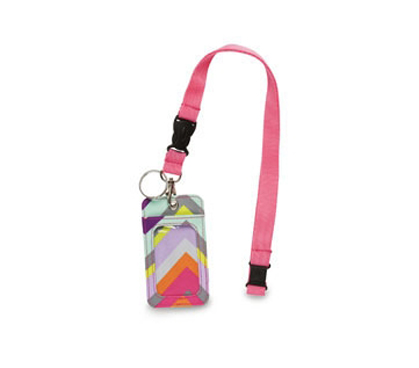 Chevron Stripe Student ID Holder Are Great College Dorm Supplies - Lanyard Style