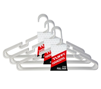 Keep Clothes Off The Ground - Classic White Hangers 18 Pack - Necessary For College Closets
