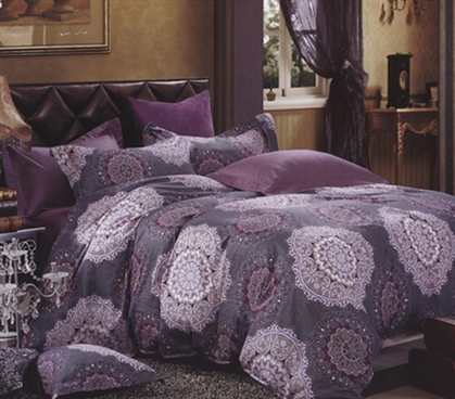 Tyrian Purple Twin XL Comforter Set College Dorm Bedding Twin XL College Comforter