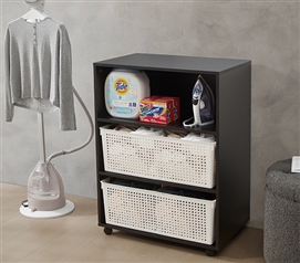  Yak About It Mini Fridge Dorm Station with Top Shelf - Black :  Home & Kitchen