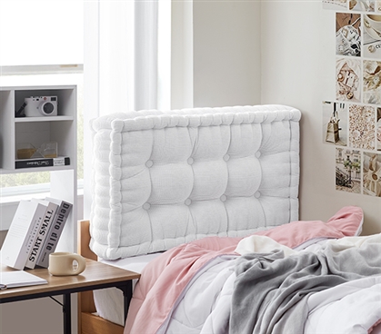 White Headboard Twin XL Bedding Trendy Dorm Room Decor College Bed Essentials Website