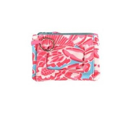 Spring Bloom Aqua Pink Student ID Case