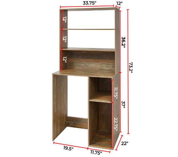 Easy to Assemble Durable Wooden College Dorm Station Designed for