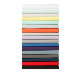 Colorful College Bedding Sheets True Full Sheet Sets Made with Machine Washable Microfiber Material