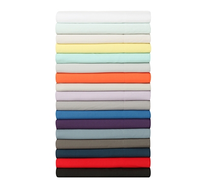 Colorful College Bedding Sheets True Full Sheet Sets Made with Machine Washable Microfiber Material