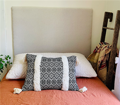 Mom-Made Headboards - Fabric & Foam - Linen Taupe