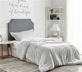 Light Gray Twin Extra Long Bedspread Set Machine Washable Twin XL Bedding Dorm Bedding Essentials