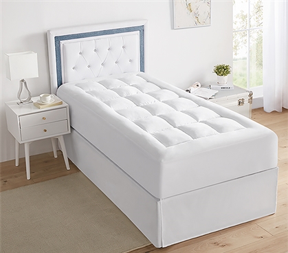 Thick Mattress Topper Full Dorm Bedding Essentials Make Dorm Bed More Comfortable Dorm Mattress Topper