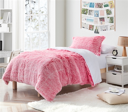 Colorful Dorm Decorations for Girls Pink College Twin XL Bedding Essentials Dorm Supplies Checklist