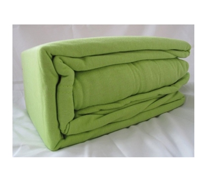 Soft College Jersey Knit Twin XL Sheets - Light Avocado Dorm Bedding