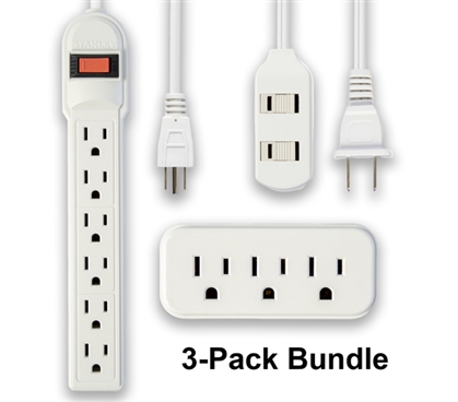 All In One Power Strip Value Pack Must Have Dorm Room Gadgets