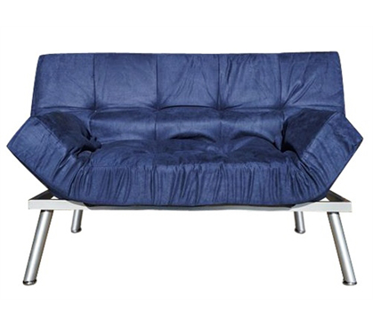 The College Cozy Sofa Mini-Futon Navy Dorm Furniture - Add Seating To Dorm Room