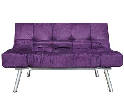 The College Cozy Sofa Mini-Futon Purple Dorm Furniture - Add Seating To Dorm