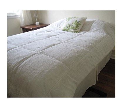 College Plush Comforter - Pure White - Twin XL - Super Soft Bedding