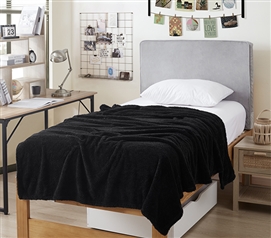 Extra Long Twin Bedding Black Dorm Decor College Blanket High Quality Bedspreads