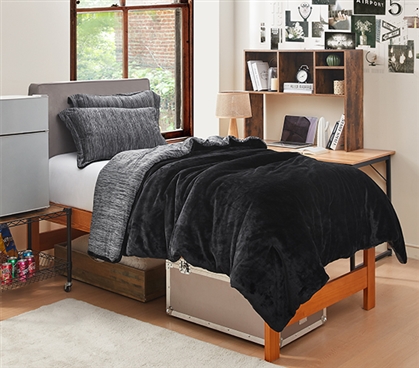 Some Like it Hot - Some Like it Cold - Coma Inducer Twin XL Comforter - Black
