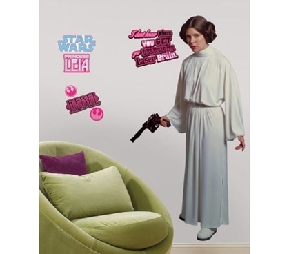 Peel N Stick - Star Wars Princess Leia Giant Decal