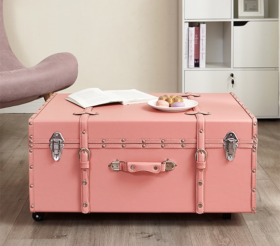 Pink Footlocker Safe Best Cheap Dorm Furniture College Storage Trunk  Locking Safe for College Students