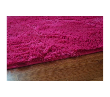 College Plush Rug - Knockout Pink College Rug Dorm Room Decor