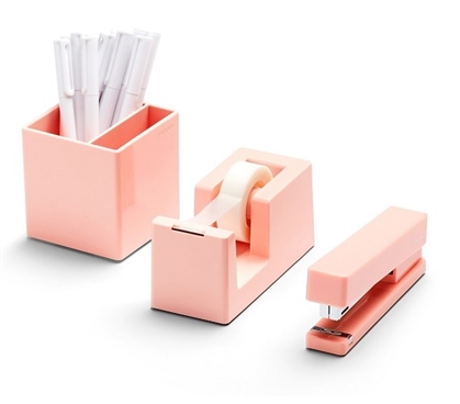 Starter Dorm Desk Bundle - Blush